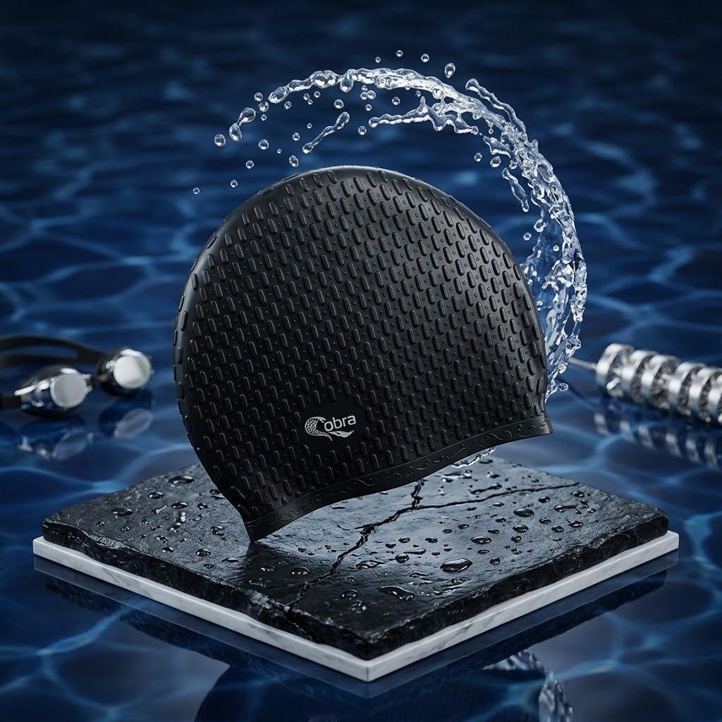 Cobra Bubble Silicone Swim Cap