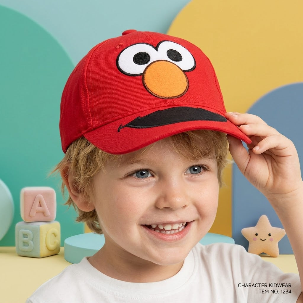 Elmo Face Red Cap