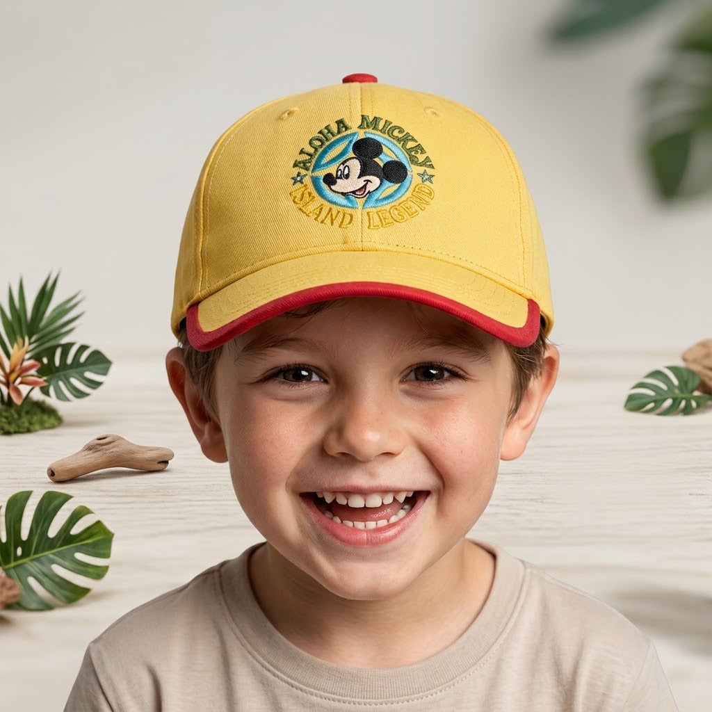 Mickey Mouse Aloha Legend Yellow Cap