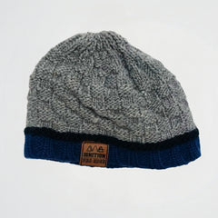 Striped Grey Wool Ice Cap