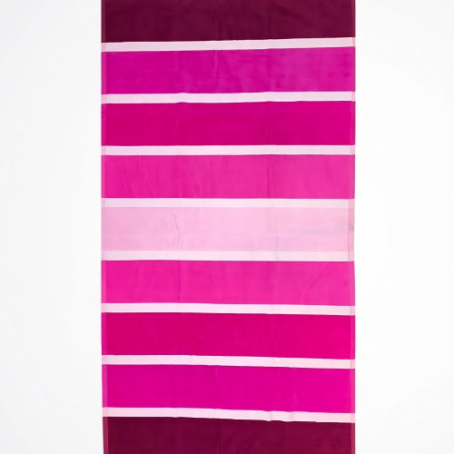 Greenwich Polo Club Striped Pink/Fuchsia Cotton Beach Towel