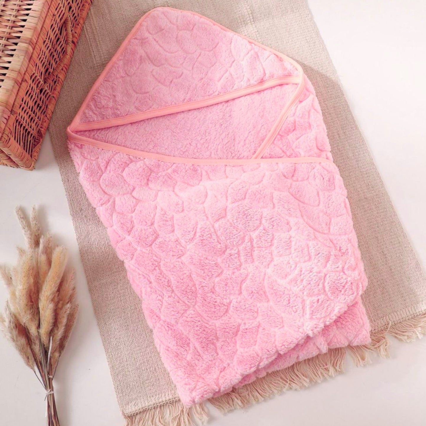 Basic Pink Fleece Baby Blanket