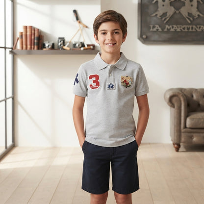 Basic Cotton Short-Sleeved Polo Shirt