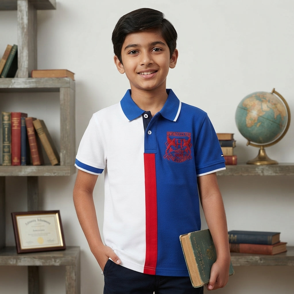 Striped Cotton Short-Sleeved Tommy Hilfiger Shirt