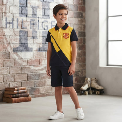 Striped Cotton Short-Sleeved Tommy Hilfiger Shirt