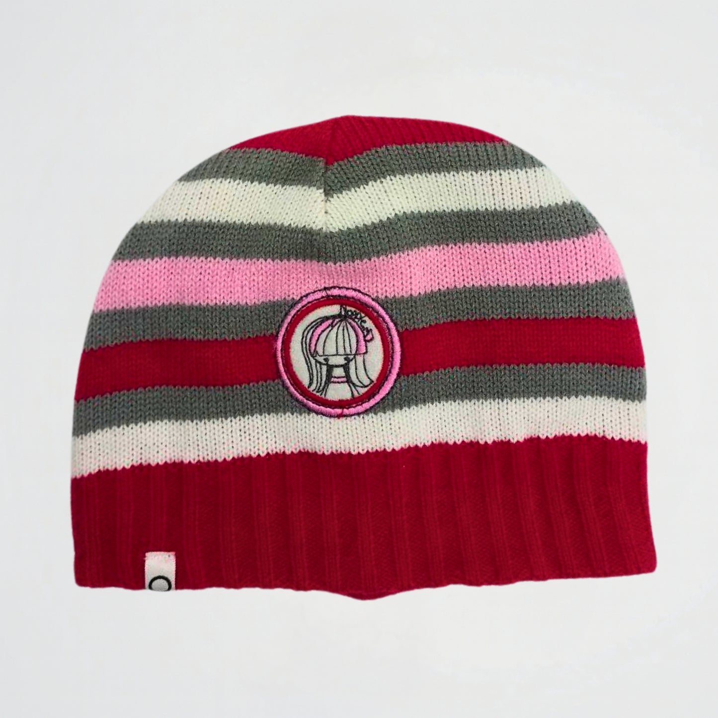 Striped Red Fleece Ice Cap