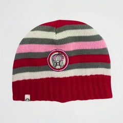 Striped Red Fleece Ice Cap