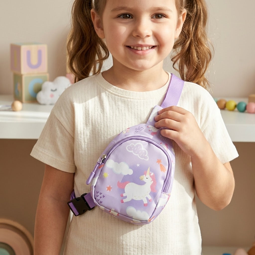 Unicorn Purple Crossbody Bag