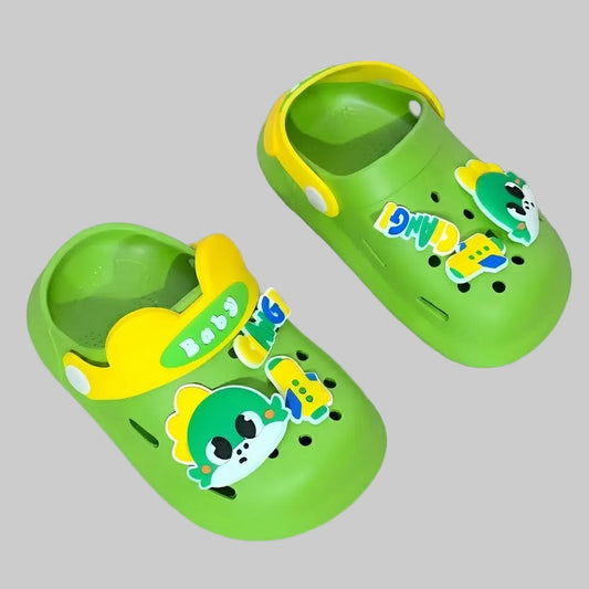 Dinosaur Green Clogs