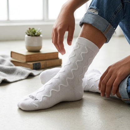 Basic White Cotton Socks