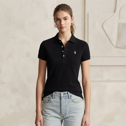 Basic Cotton Short-Sleeved Polo Shirt