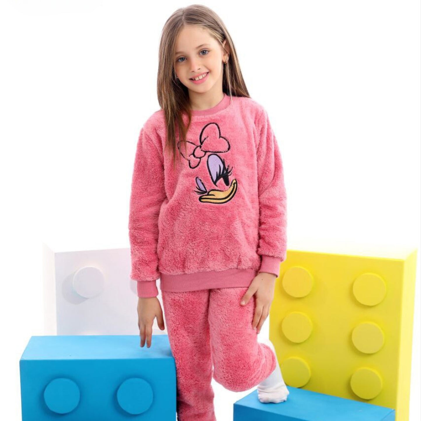 Daisy Duck Pink Fleece Pyjama Set