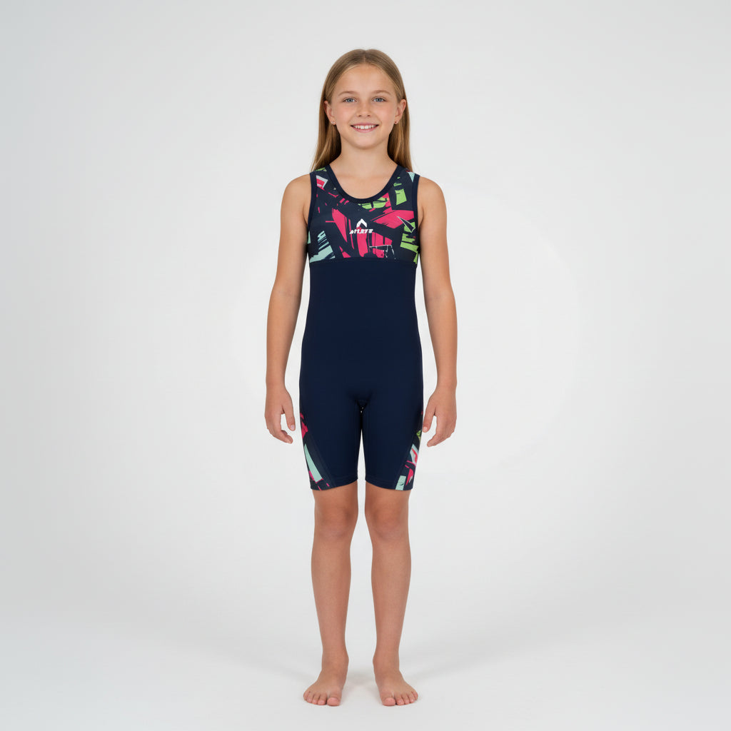 ATLETS Navy Training Shorty Swimsuit (Model OS9)