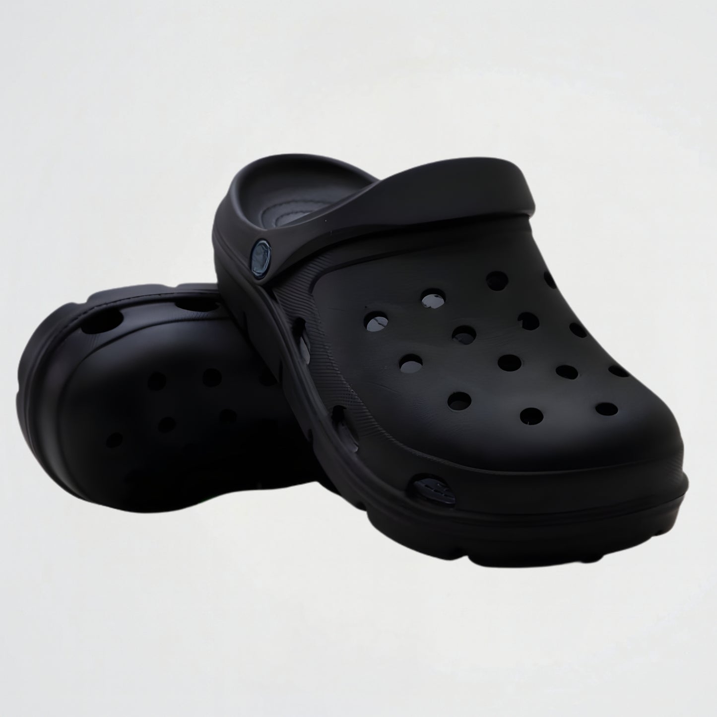 AiryWalk Black Clogs