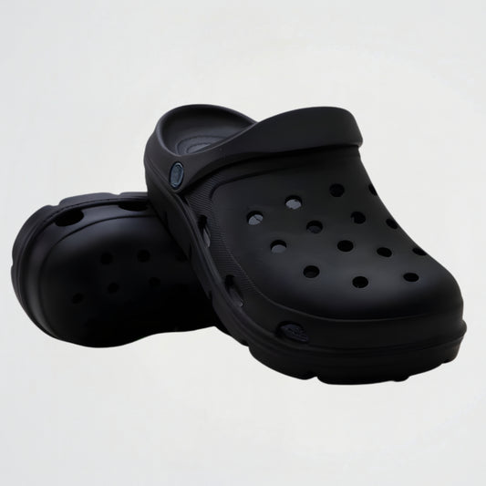 AiryWalk Black Clogs