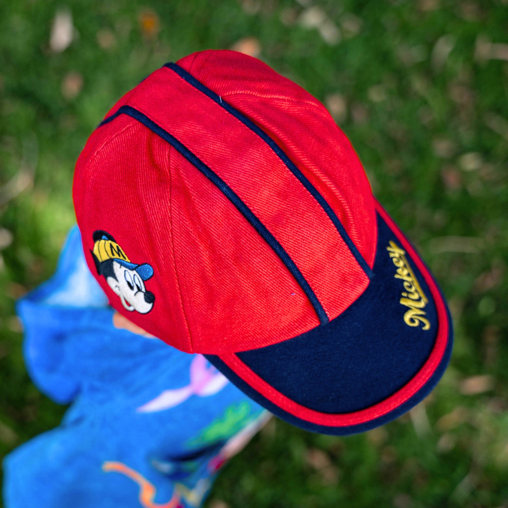 Mickey Mouse Face Red Cap