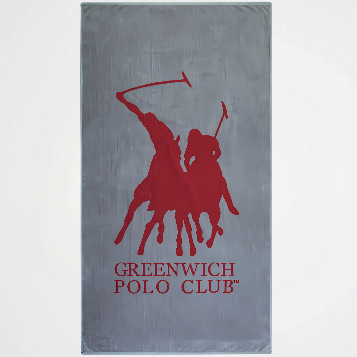 Greenwich Polo Club Grey Cotton Beach Towel
