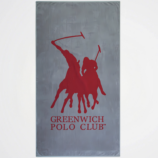 Greenwich Polo Club Grey Cotton Beach Towel