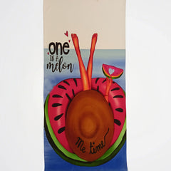 One In Melon Microfiber Beach Towel