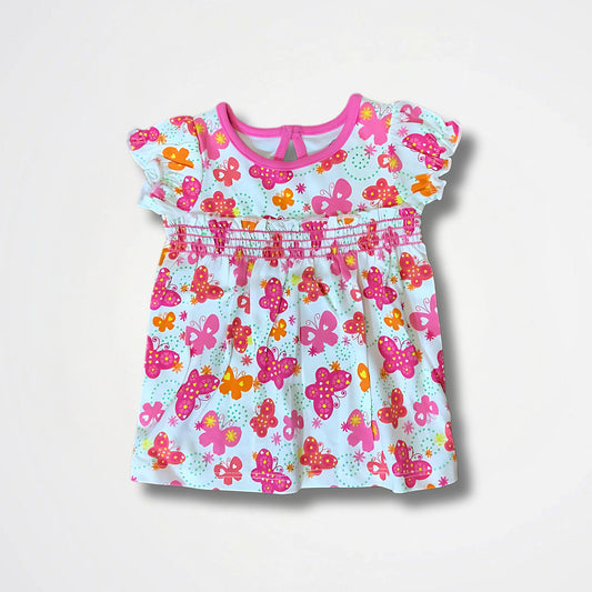 Butterfly Pink Cotton Blouse