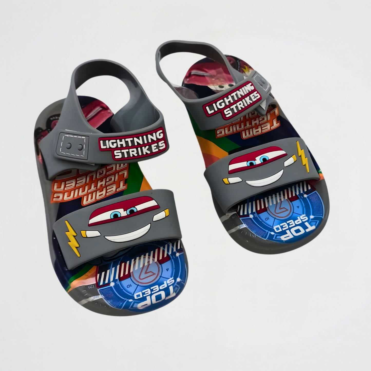 Lightning McQueen Grey Rubber Sandal
