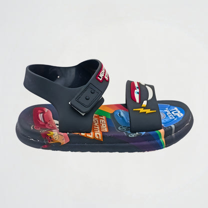 Lightning McQueen Black Rubber Sandal