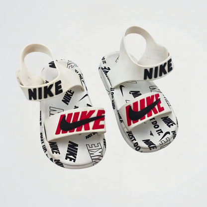 Just Do It White Rubber Sandal