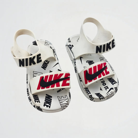 Just Do It White Rubber Sandal
