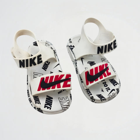 Just Do It White Rubber Sandal