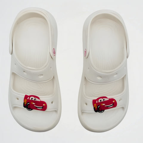 Lightning McQueen White Rubber Sandal
