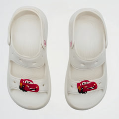 Lightning McQueen White Rubber Sandal