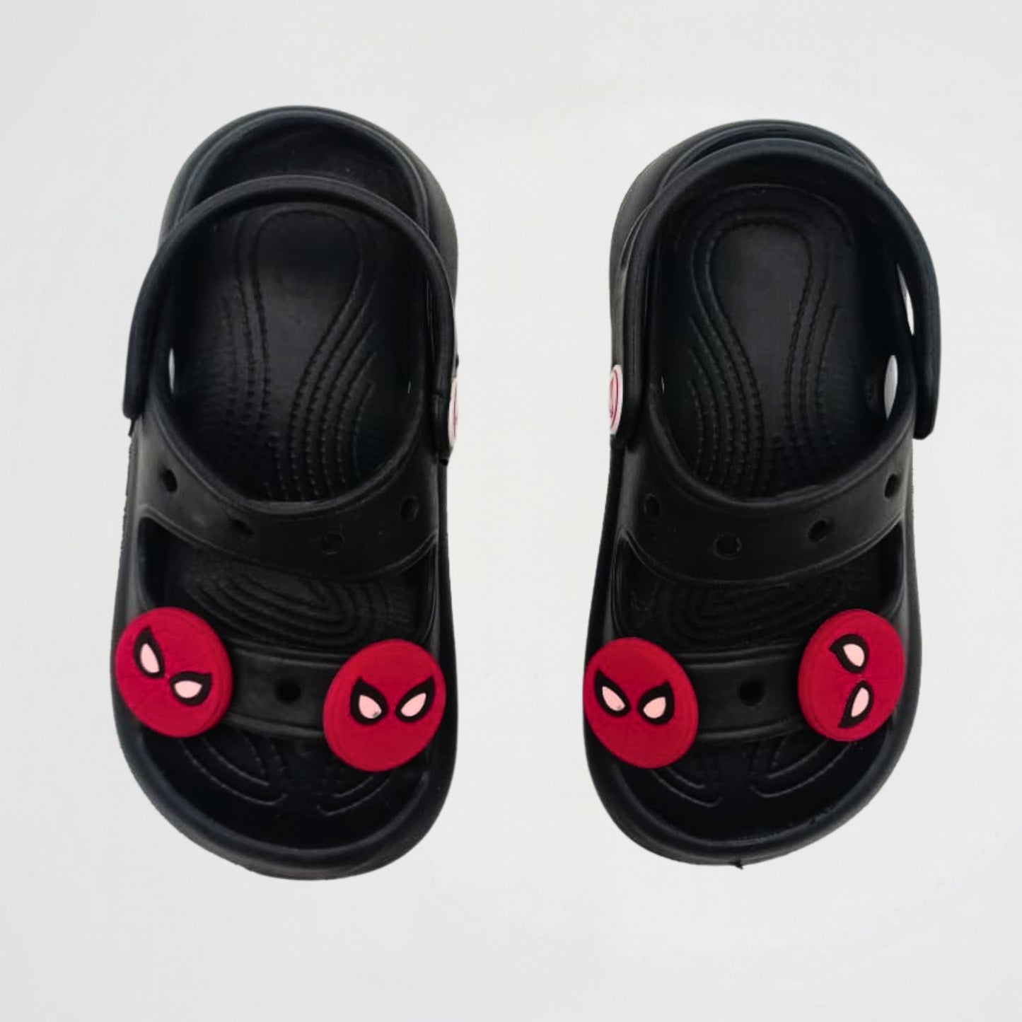 Spiderman Logo Black Rubber Sandal