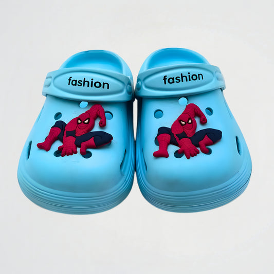 Spiderman Light Blue Clogs