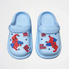 Spiderman Light Blue Clogs