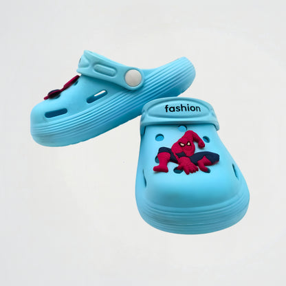 Spiderman Light Blue Clogs