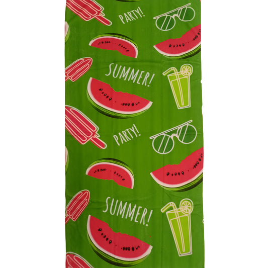 Watermelon Summer Party Microfiber Beach Towel