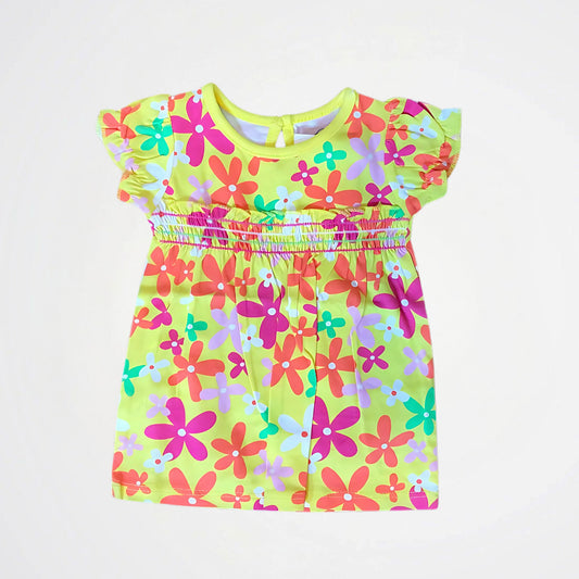 Floral Yellow Cotton Blouse