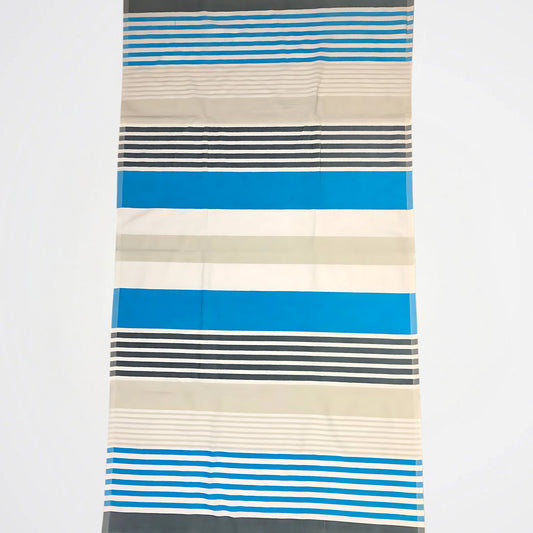 Basic Striped Light Blue/Grey Cotton Beach Towel