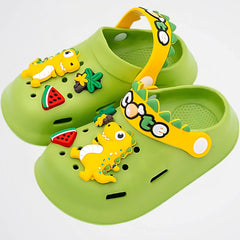 Dinosaur Green Clogs