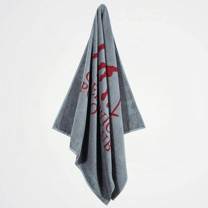 Greenwich Polo Club Grey Cotton Beach Towel