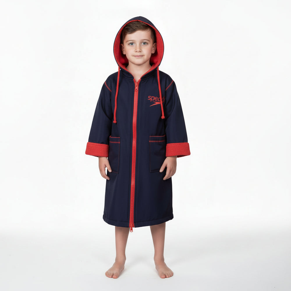 Basic Navy & Red Waterproof Swim Robe
