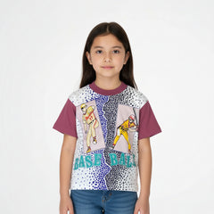 Baseball Dark Fuchsia Cotton T-Shirt