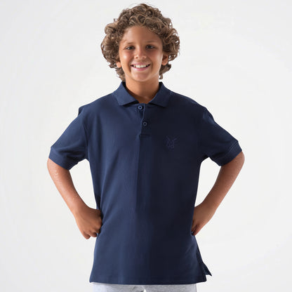 Basic Cotton Short-Sleeved Polo Shirt