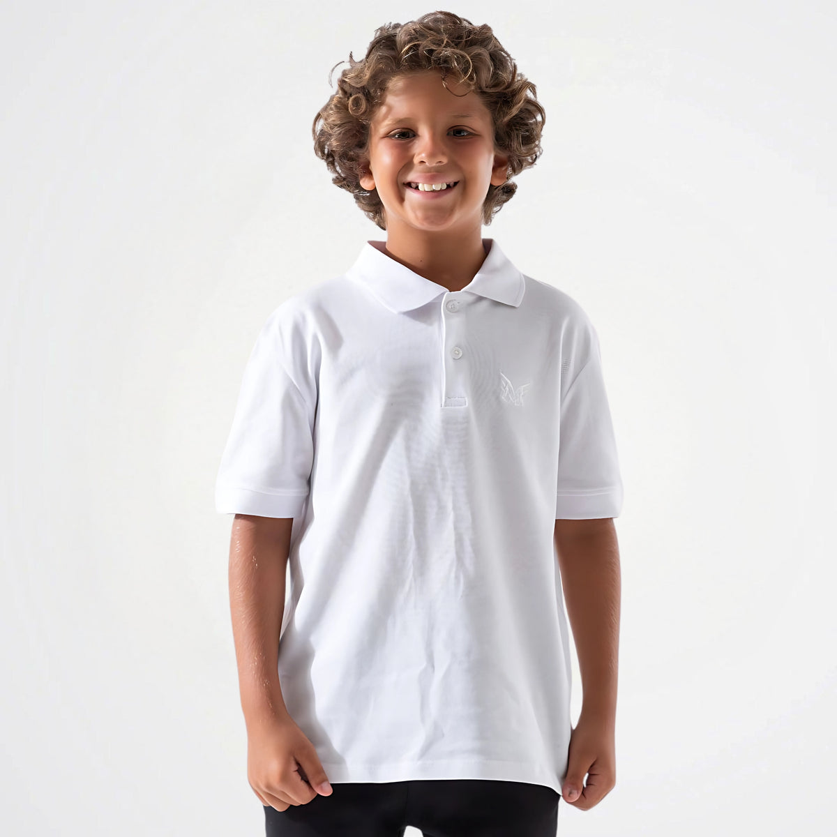 Basic Cotton Short-Sleeved Polo Shirt