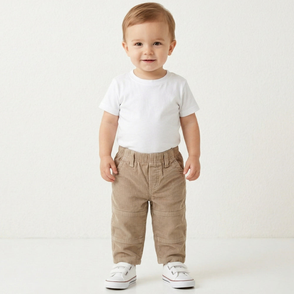 Basic Beige Gabardine Pants