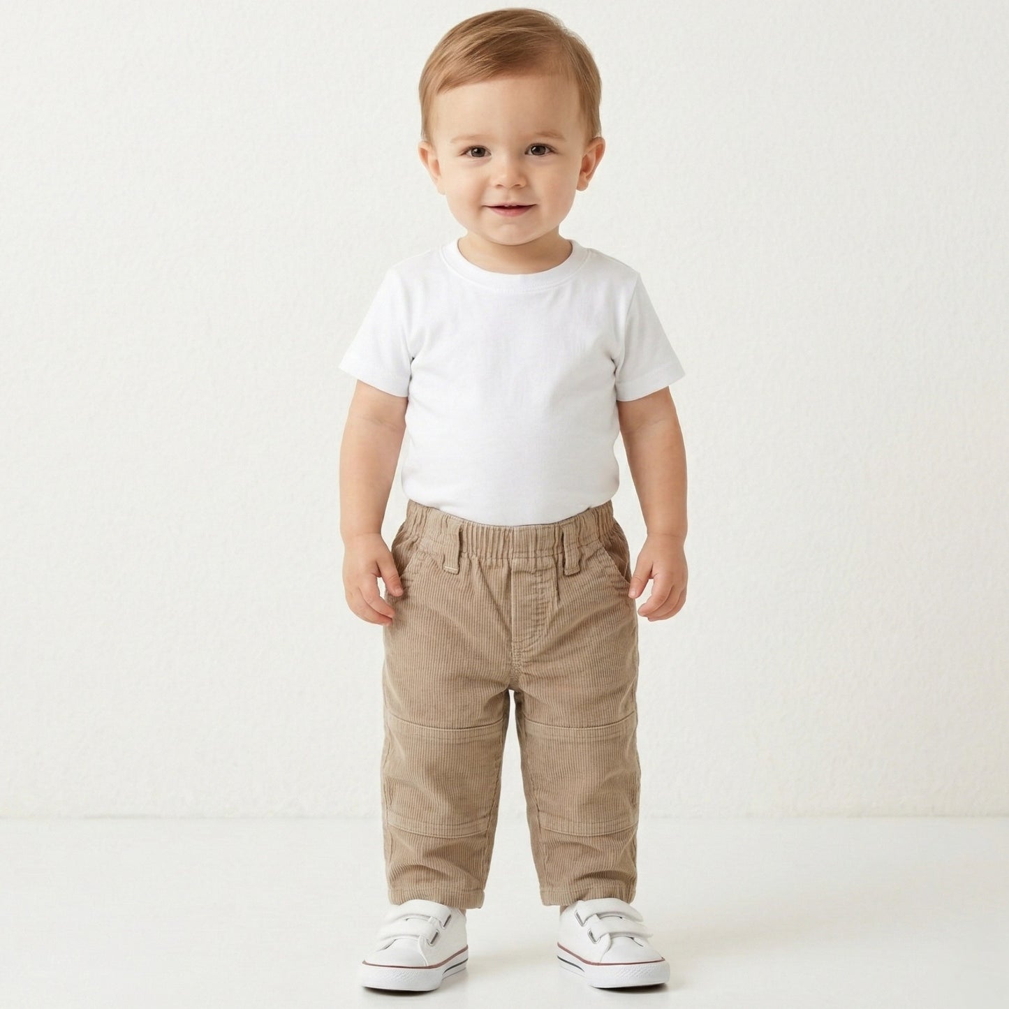 Basic Beige Gabardine Pants