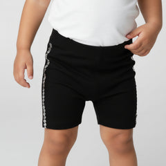 Basic Black Cotton Short
