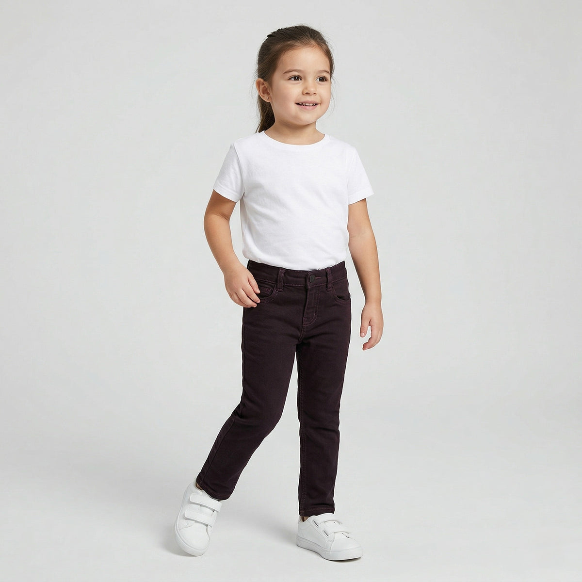 Basic Brown Denim Pants