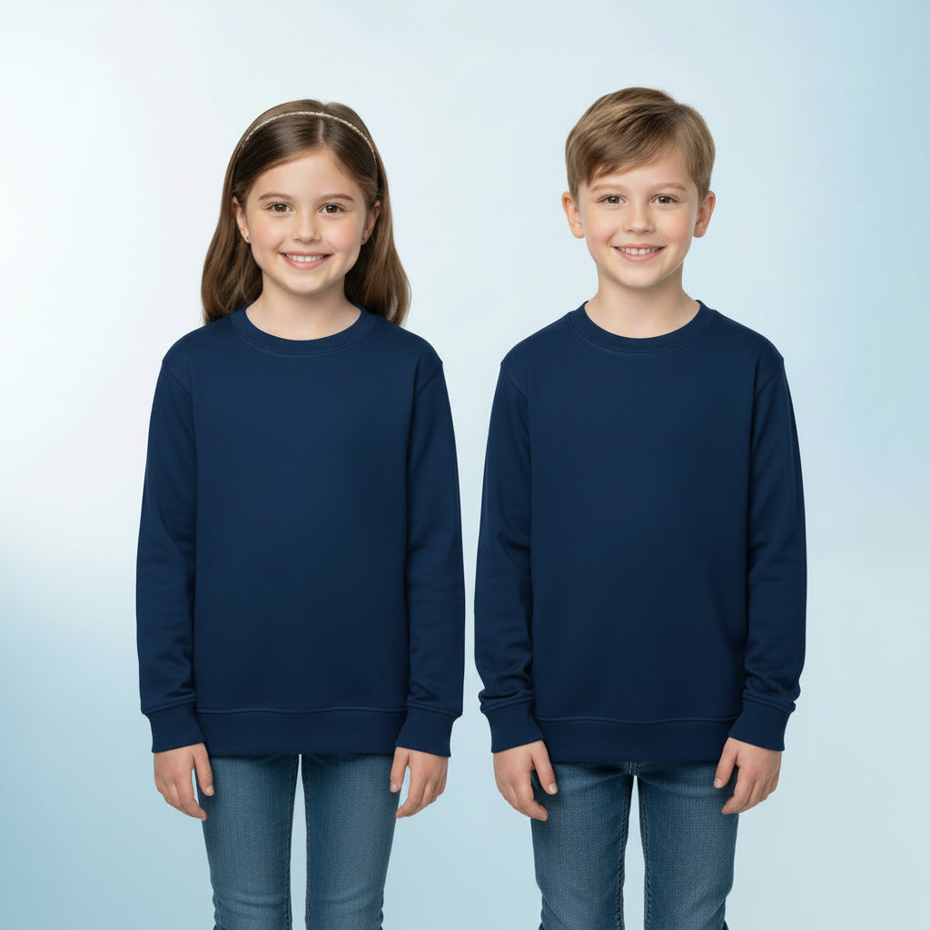 Basic Dark Blue Cotton T-Shirt