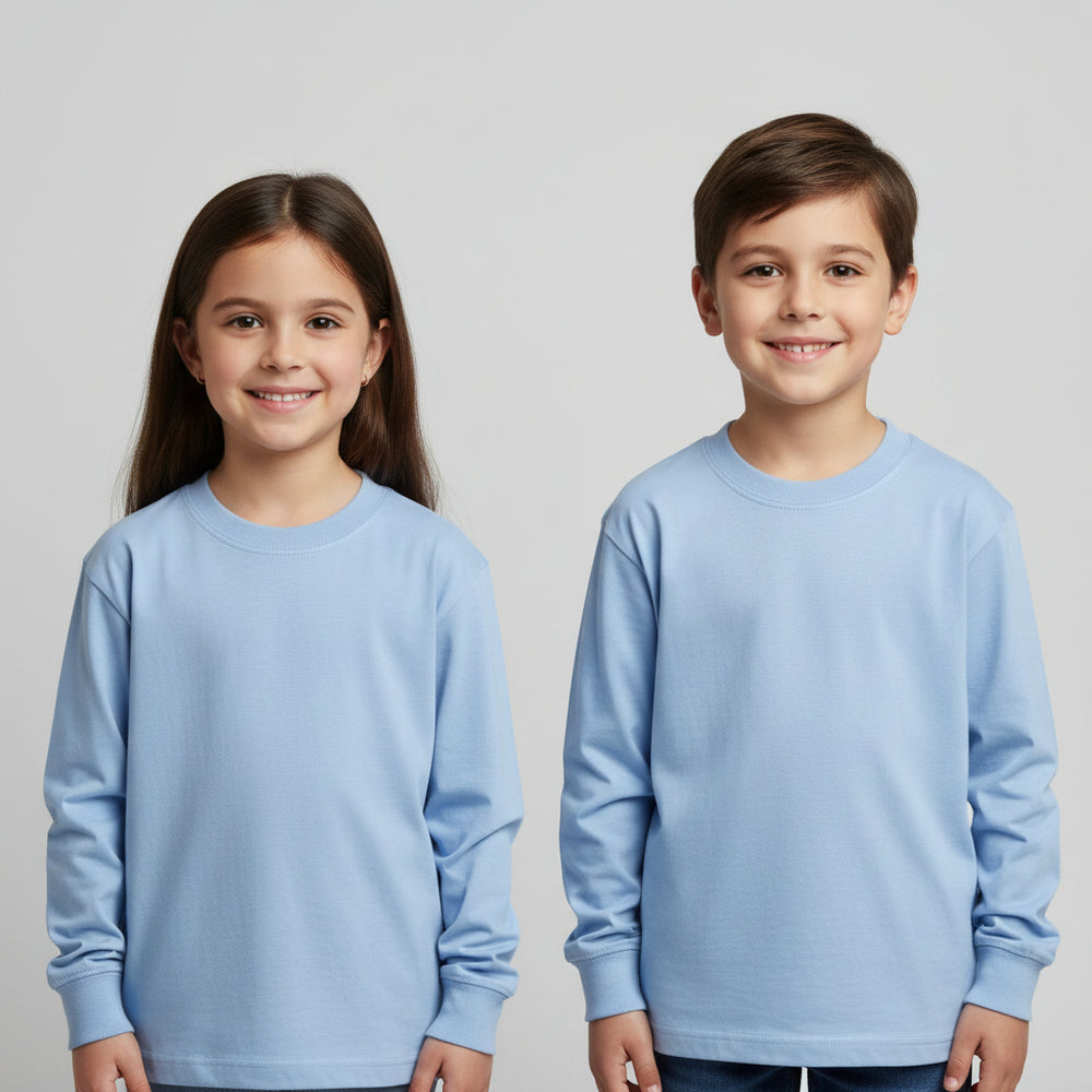 Basic Light Blue Cotton T-Shirt (Model 02)
